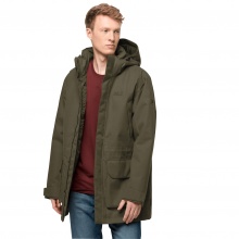 Jack Wolfskin Parka Fierce Wind (waterproof and windproof, made from recycled materials) green Men